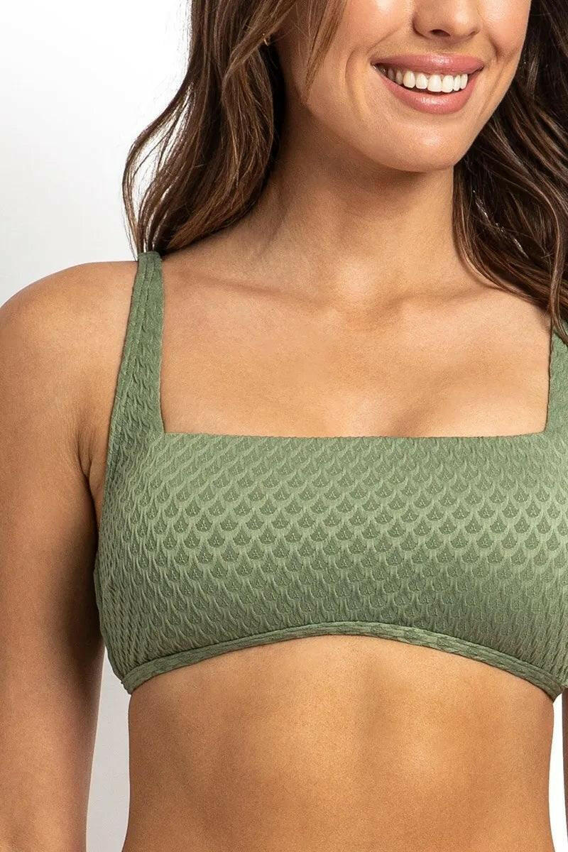 Sunseeker Marlow Square Neck Bralette Sage.