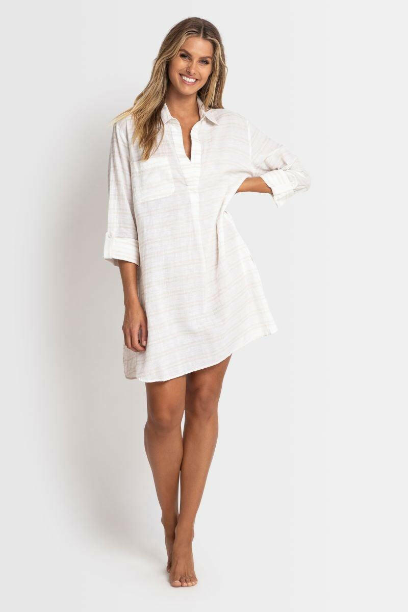 Sunseeker Nara Painters Shirt - White.