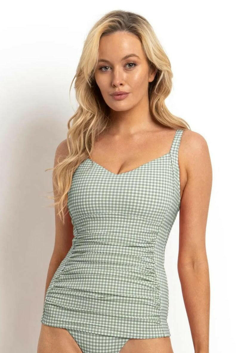 Sunseeker Gidget DD/E U/Wire Singlet Tankini Sage.