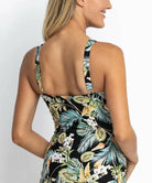 Sunseeker SS12187FG Milla F/G Ruched Singlet Tankini Black.