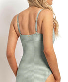 Sunseeker  Gidget DD/E Square Neck Minimiser One Piece Sage.