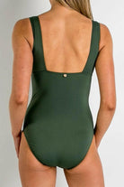 Sunseeker Basix Frill One Piece Forest.