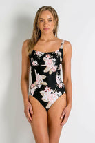 Sunseeker SS51423 Albury Square Neck One Piece Black.