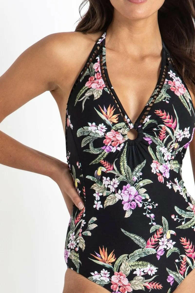 Sunseeker SS51529 Brazil Double Ring One Piece Black.