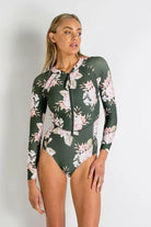 Sunseeker SS91728 Albury Surfer One Piece Surfsuit - Forest.