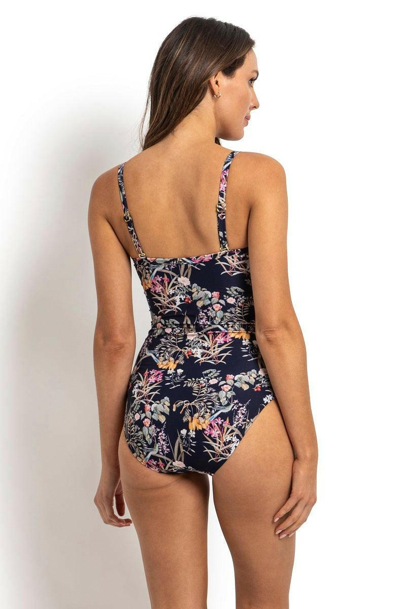 Sunseeker Waterlily Twist Front One Piece Swimwear.