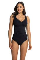 Sunseeker Cross DDE Twist Front One Piece.