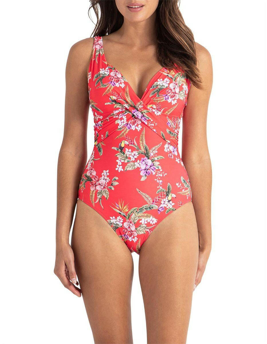 Sunseeker Brazil D Wrap One Piece Coral.