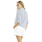 Sunseeker  Summer Stripe Slouch Shirt Blue.