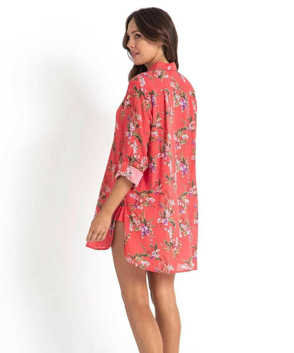 Sunseeker SS91814 Brazil Painters Shirt - Coral.