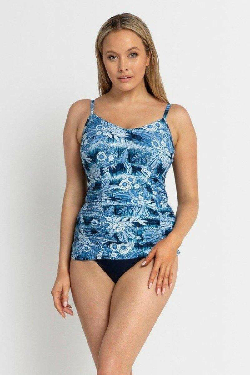 Sunseeker SS12019FG Maldives F/G Bralette Singlet - Blue.