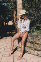 Sunseeker Sail Slouch Shirt Blue Stripe.