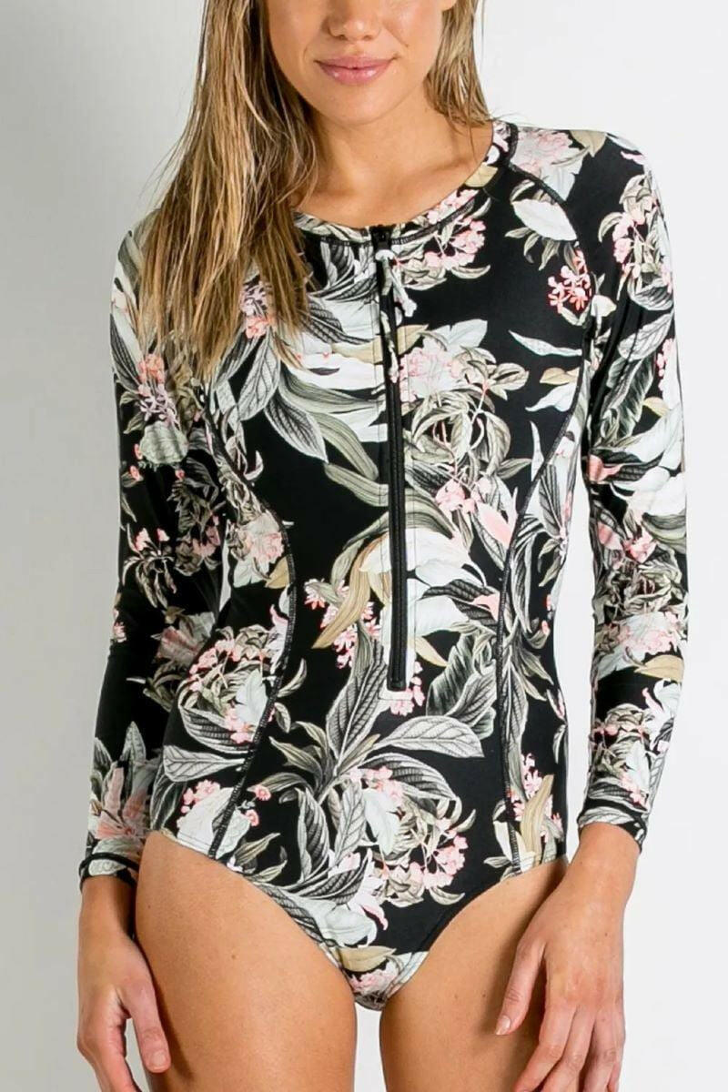 Sunseeker SS91732 La Jungle Seasport Surf Sun Suit One Piece Black.