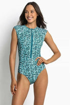 SunseekerZeno Seasport Cap sleeve One Piece Surfsuit.