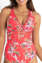 Sunseeker SS51528 Brazil Cross Strap One Piece Coral.