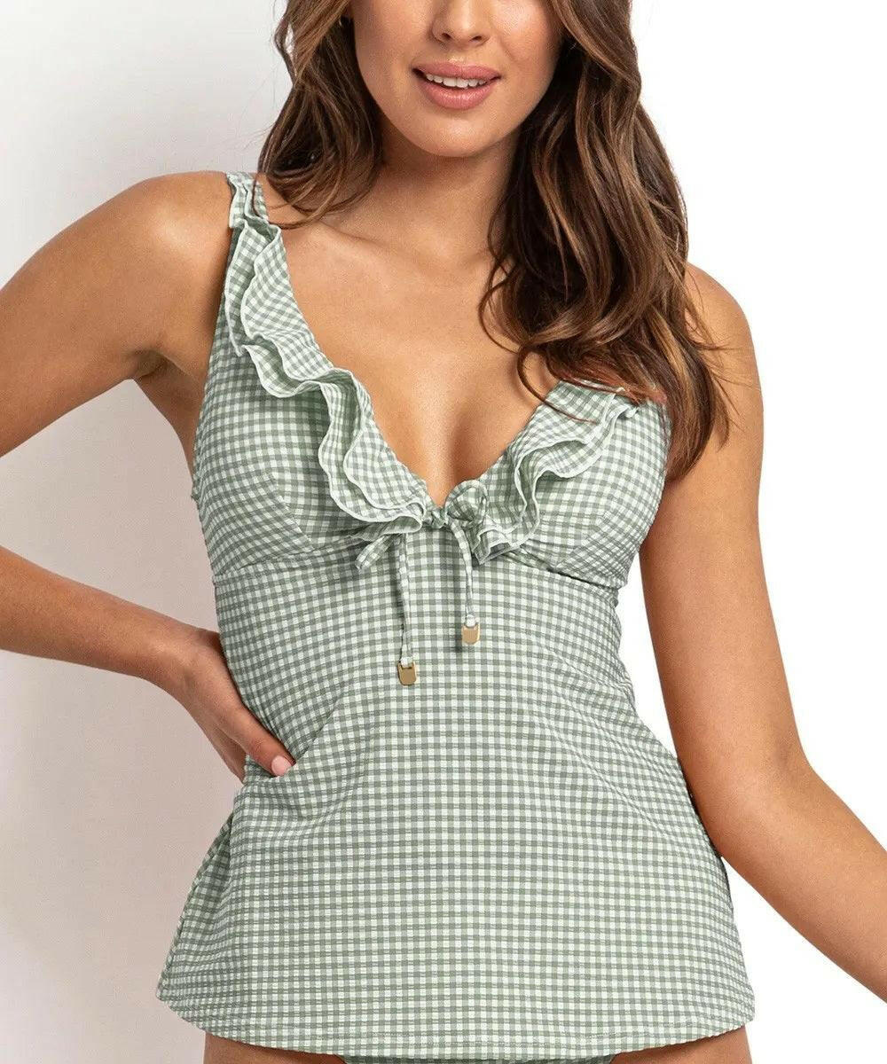 Sunseeker SS12319 Gidget Frill A-Line Singlet Sage.