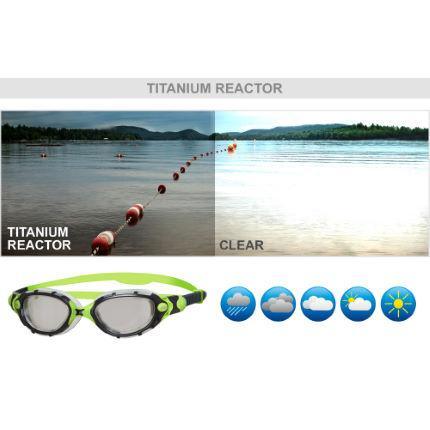 Zoggs Original Predator Flex Titanium Reactor Exclusive Goggles Zoggs 