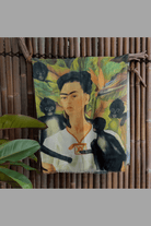 Zura Frida Kahlo 100% Cotton Scarf - Monkey.